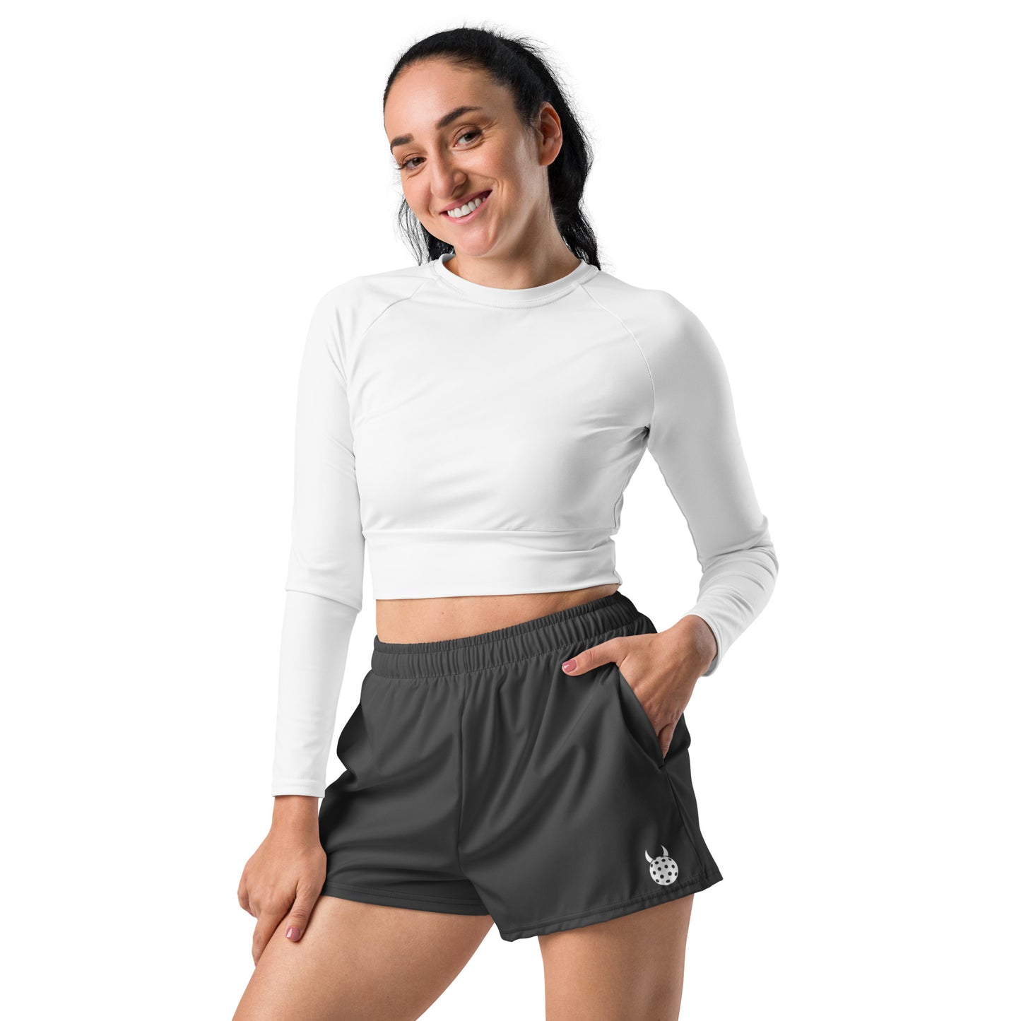 BP Four-Way Stretch Court Shorts- Charcoal