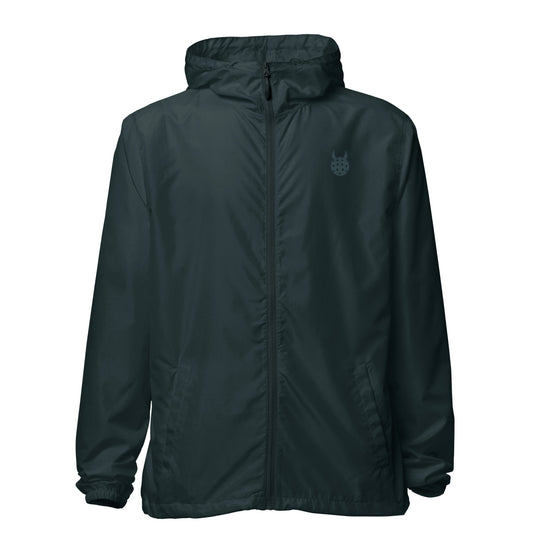 BP Men's Lightweight zip up windbreaker- Navy and Slate